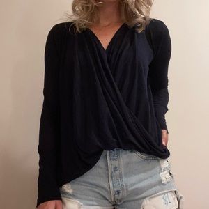 Long Sleeve Lightknit Sweater with Twist